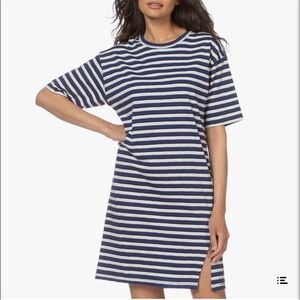 Rag & Bone the slub short sleeve stripe Pima cotton tshirt dress